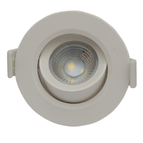 Spot Direcionável LED 3W Redondo Embutir Bivolt (CTB)