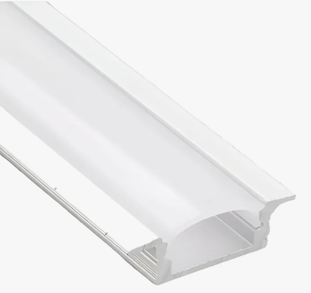 Perfil para LED de Embutir Branco 2 Metros Slim